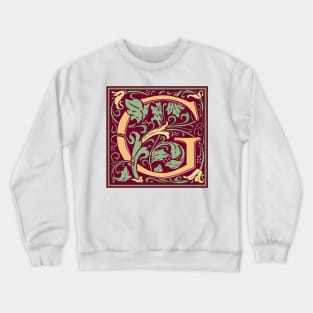 William Morris Vintage Letter G Crewneck Sweatshirt